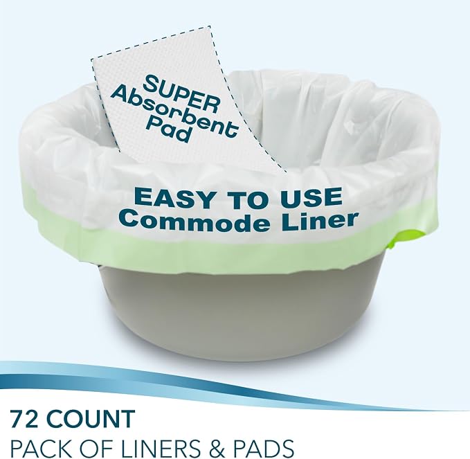 Disposable Bedside Commode Liners and Pads - Image 3