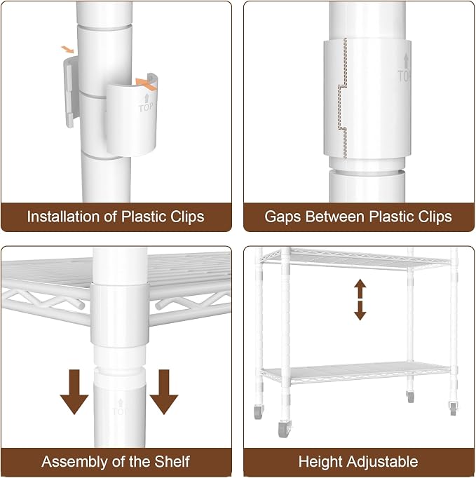 Clothes Rack, Clothing Rack for Hanging Clothes, 3 Tiers Adjustable Heavy Duty - Image 6