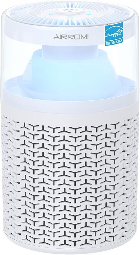 AIRROMI Air Purifiers for Bedroom Home, Activated Carbon Filter Cleaner by AIRROMI