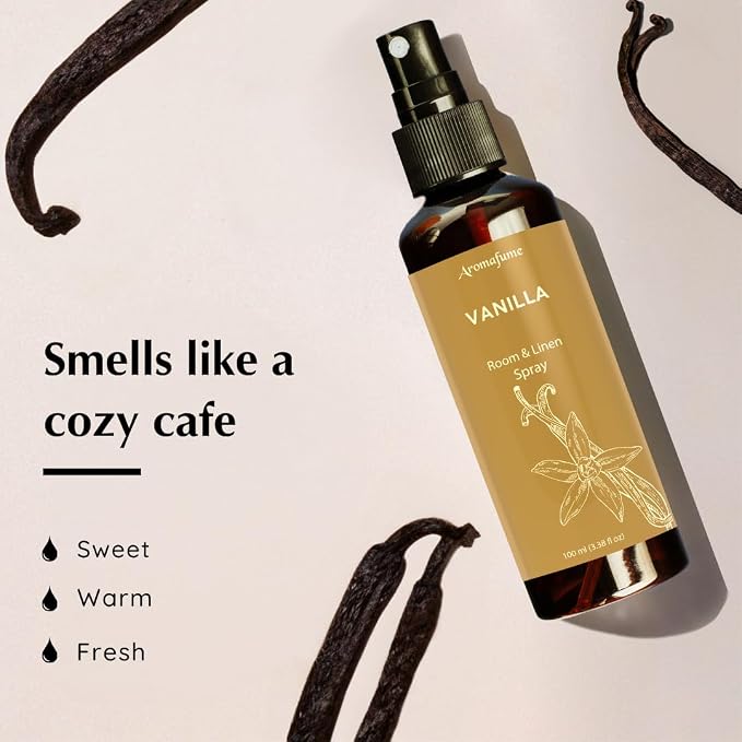 Vanilla Room, Linen & Pillow Spray by Aromafume | 100ml/3.38 fl oz | - Image 3