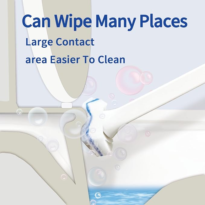 Aimery 40 Count Blue Disposable Toilet Bowl Wand Refills – Easy Clean & Fresh - Image 7