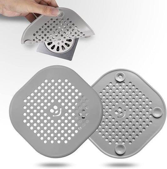 2 Pack Drain Hair Catcher Silicone Bathroom Accessories Shower Drain Protector by Couidlmakeslifecolorful