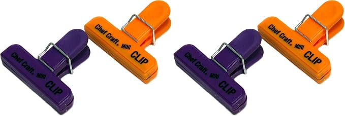 Chef Craft Select Plastic Mini Bag Clip, 3 inch Width 2 Piece Set by ChefCraft
