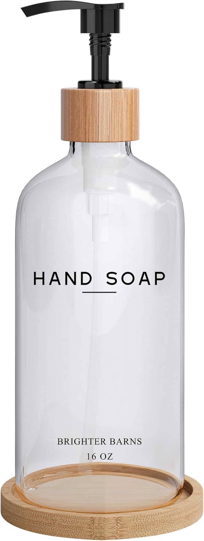 Glass Hand Soap Dispenser Bathroom Set by Brighter Barns by BrighterBarns