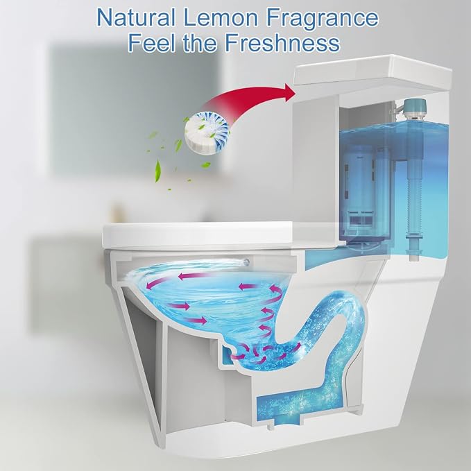 KIISIISO Toilet Bowl Cleaner Tablets, 12 PACK Commercial Household Bathroom - Image 5