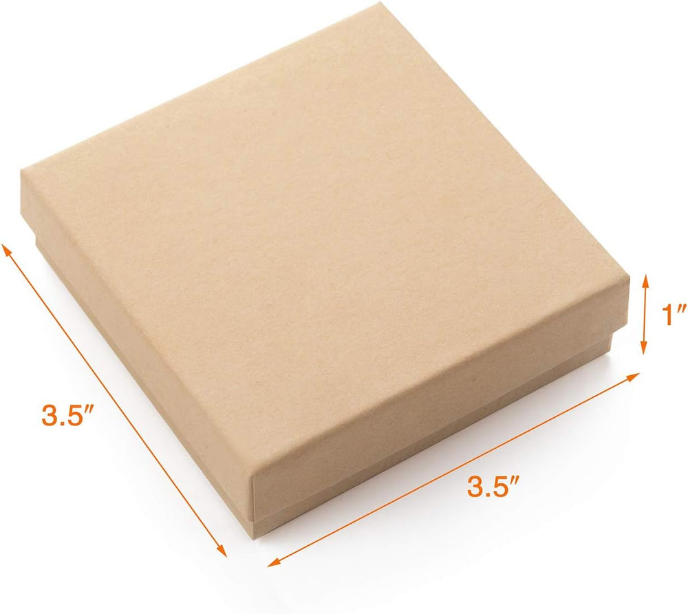GEFTOL Jewelry Gift Boxes 96 Pack 3.5x3.5x1 Inch Cardboard Jewelry Boxes,Smal...