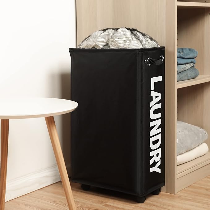 DOKEHOM 29-Inches Enlarged Slim Laundry Basket - Image 7