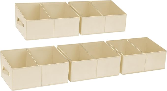 DIMJ Closet Storage Bins, 5 Pack Storage Baskets by DiMJ
