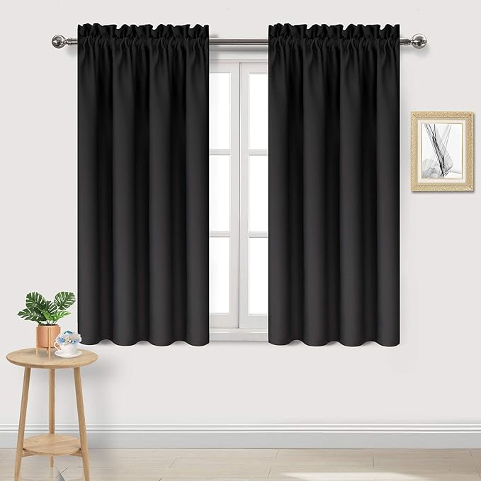 DWCN Blackout Curtains Thermal Insulated Energy Saving Bedroom and Kitchen by DWCN