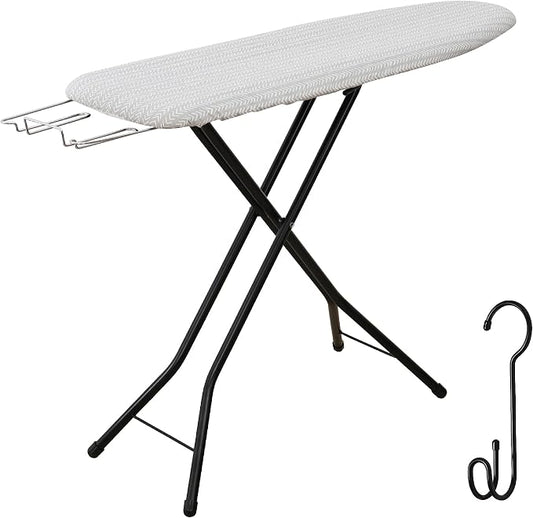 Ironing Board with Iron Rest, Iron Board with 3 Layers Extra Thick Cover by happhom