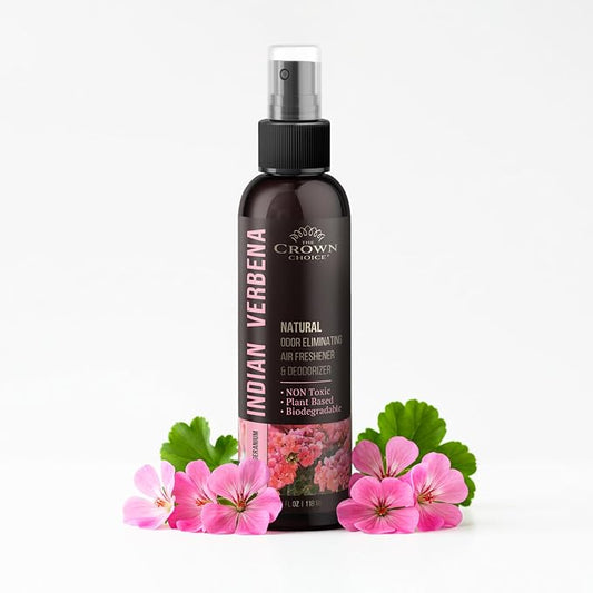 Non-Toxic Odor Eliminator, Natural Geranium & Lemongrass Air Freshener Spray by TheCrownChoice