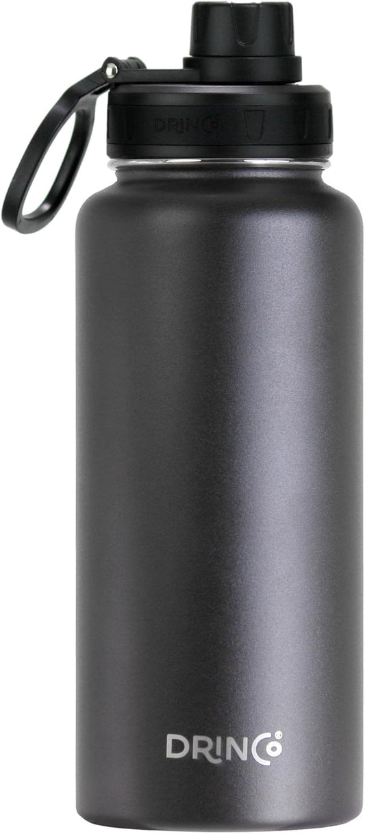 DRINCO Stainless Steel Water Bottle Spout Lid Vacuum Insulated Double Wall by Drinco