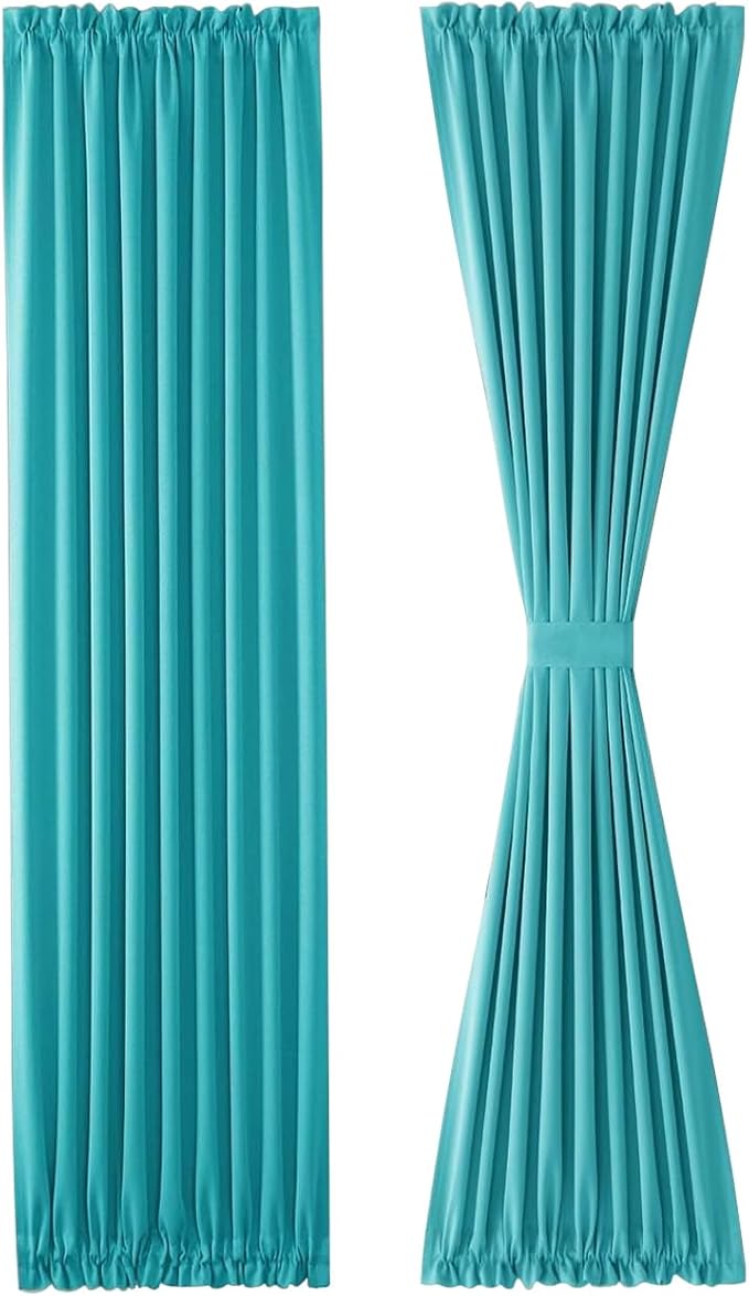 DWCN French Door Curtains – Rod Pocket Thermal Blackout Curtain - Image 7