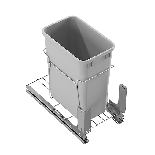 Dowell B15 Aluminum Base Wastebasket Pullout - Image 4