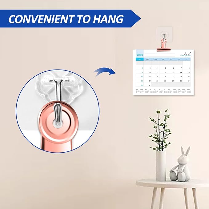 10 Pack Large Metal Hinge Clips 2.5 Inches Bull Hinge Paper Clips Bulldog Clips - Image 4