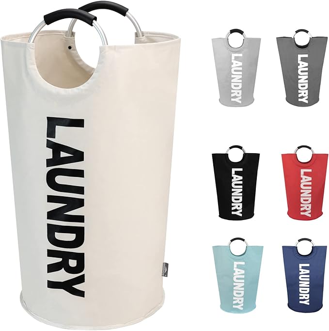 DOKEHOM 90L Large Laundry Basket, Collapsible Laundry Bag, Freestanding Tall by DOKEHOM
