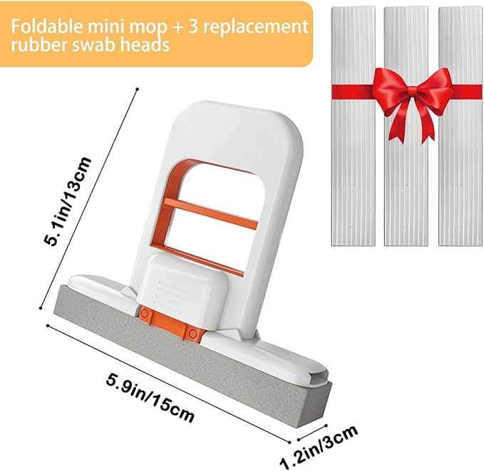 Foldable Mini Desktop Mop – Portable Handheld Duster & Cleaner - Image 2