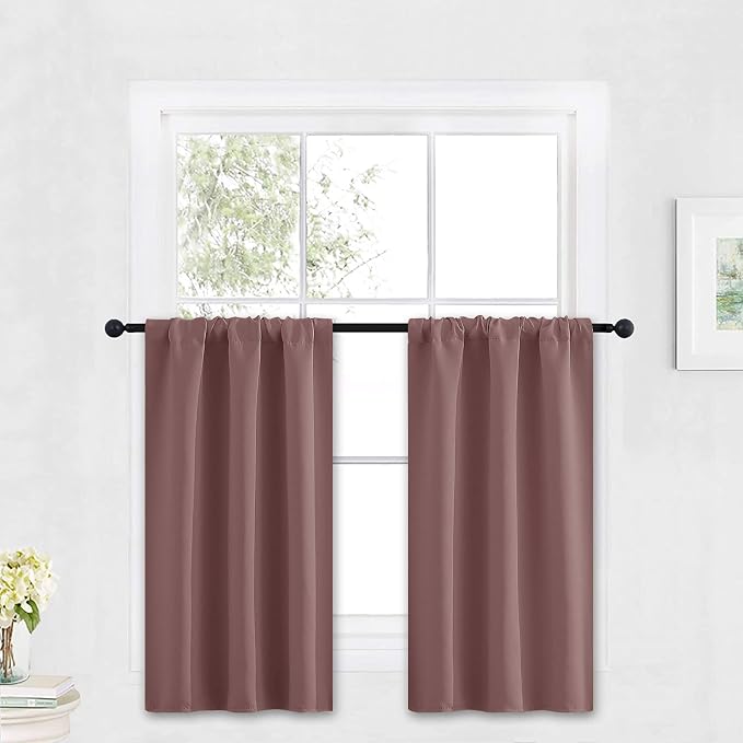 RYB HOME Small Curtains Blackout by RYBHOME