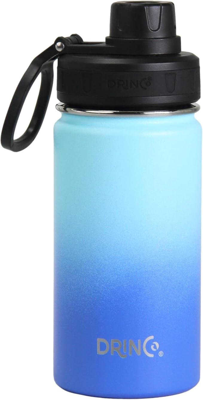 DRINCO Stainless Steel Water Bottle Spout Lid Vacuum Insulated Double Wall by Drinco