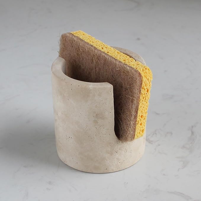 Natural Travertine Sponge Holder - Image 5