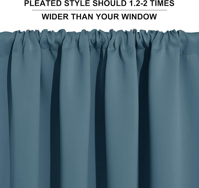 RYB HOME Blue Blackout Curtains - Image 7