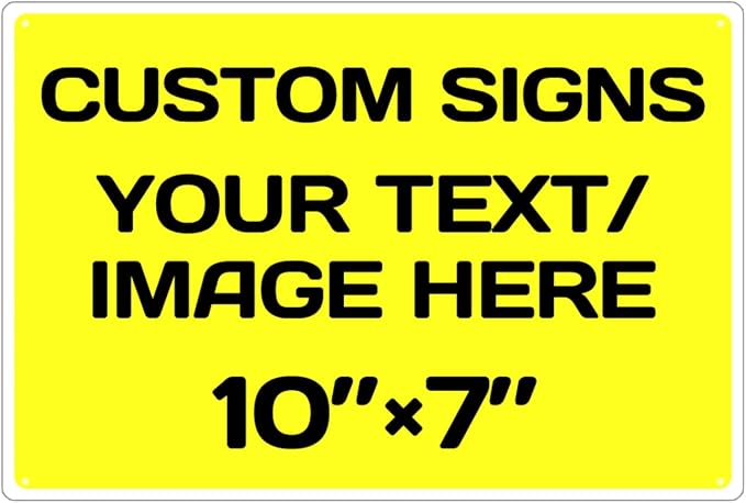Personalized Aluminum Weatherproof Metal Signs by Repaly