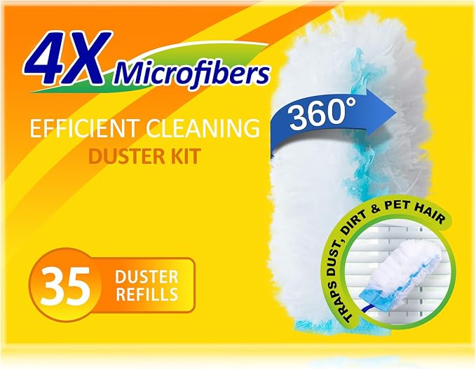35 Duster Refills for Swiffer, Duster Refills Kit by LANARP