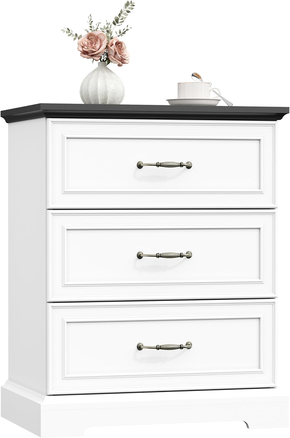 Thacuok 3 Drawer Dresser for Bedroom, 24" Wide Wooden Chest of Drawers, ...