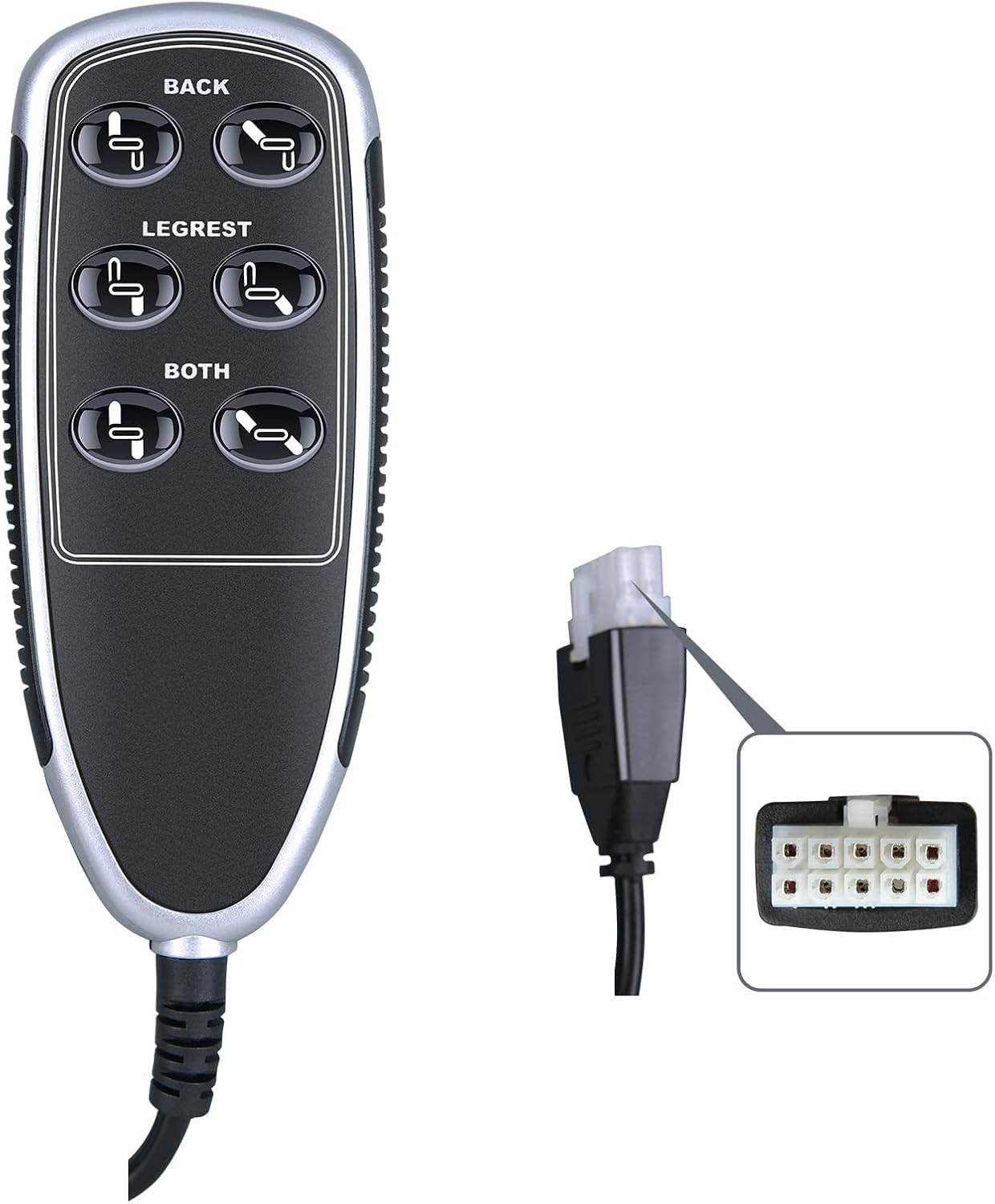 Replacement for La-Z-Boy Model 11850U-07 InSeat Recliner Power Remote Handset Part #10.00035