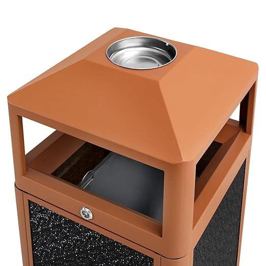 Square Waste Container with Dome Lid | Commercial Outdoor Garbage and Trash - Image 5