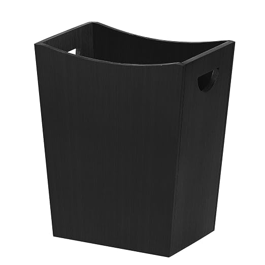 SEHERTIWY Wood Trash Can, Farmhouse Wastebasket Bin by SEHERTIWY