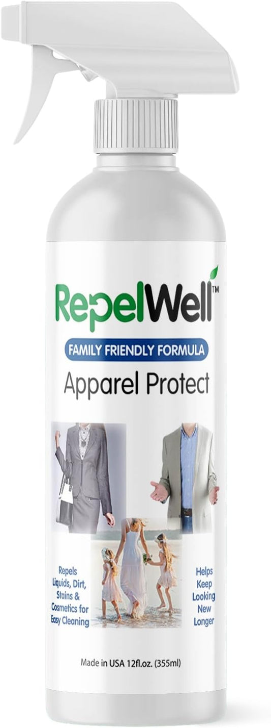 Apparel Protect Stain & Water Repellent Spray – Non-Toxic, Eco-Friendly by RepelWell