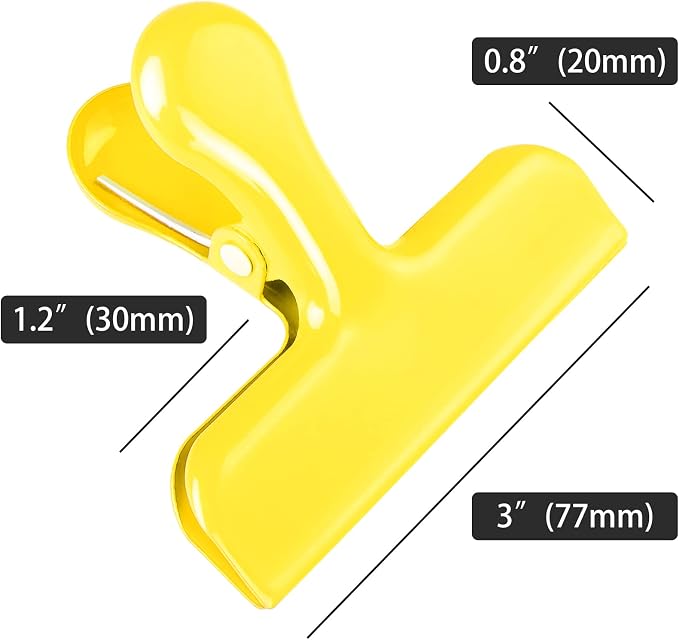 Bag Clips Heavy Duty Stainless Steel Chip Clips, Food Bags Clamp Great - Image 2
