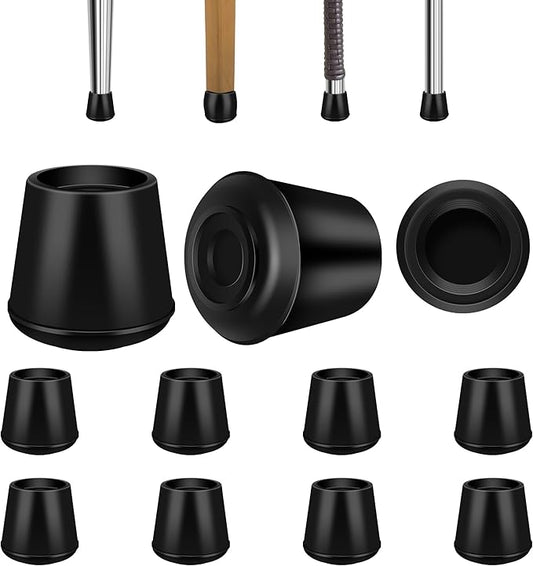 1-1/2” Round Rubber Chair Leg Tips Caps, Chair Leg Floor Protectors Furniture by VOCOMO