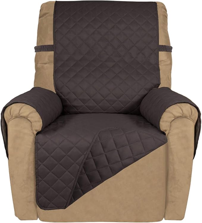 PureFit Reversible Quilted Sofa Cover, Water Resistant Slipcover Furniture by PureFit