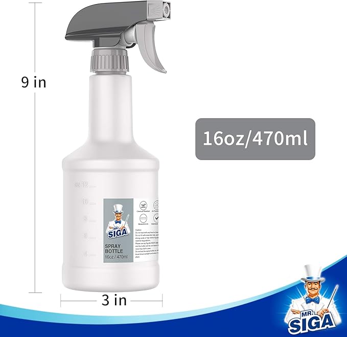 MR.SIGA 16 oz Empty Plastic Spray Bottles - Image 6
