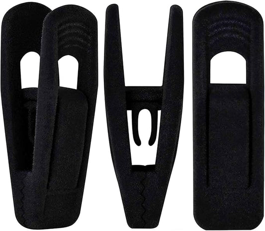 Black Velvet Hangers Clips 40 PCS, Pants Hangers Velvet Clips Easily Add to by TOFIIGREM
