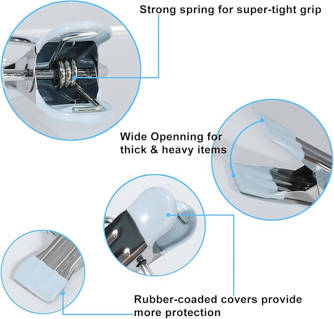 15/30/50Pcs Upgrade Double Head Clamp Dipped Clothespin - Image 3
