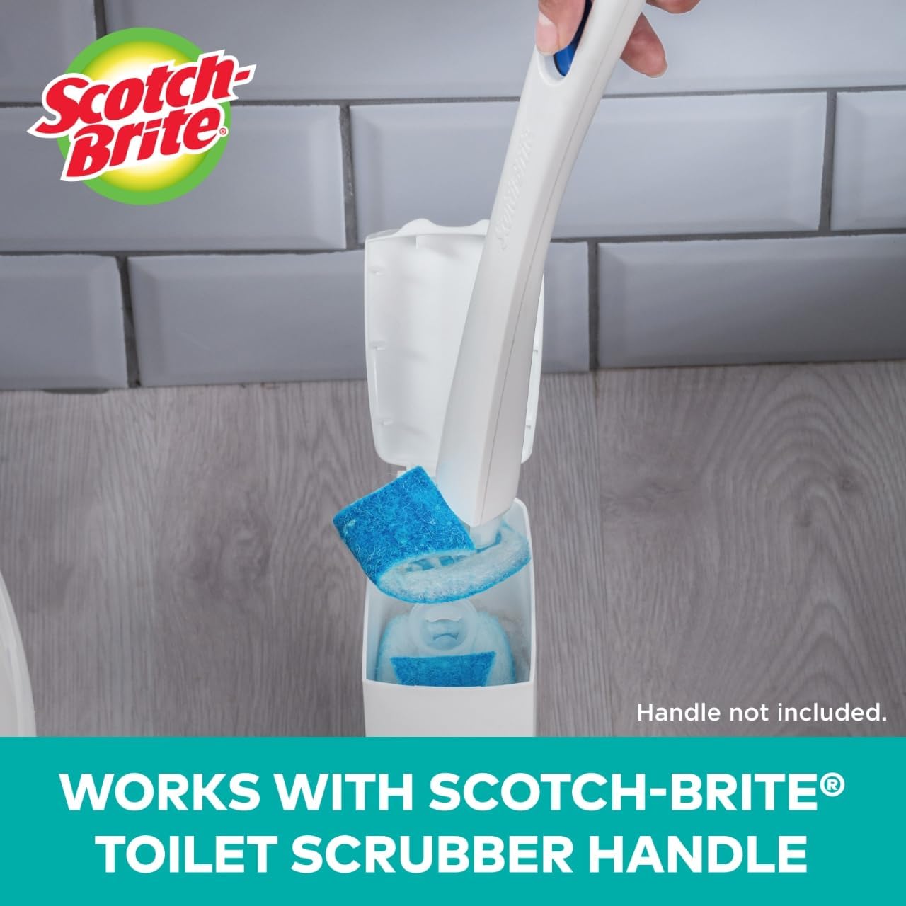 Scotch-Brite Disposable Toilet Cleaner Refill Pads, Disposable Refills with Built-In Bleach Alternative, Removes Rust & Hard Water Stains, 40 Disposable Refills