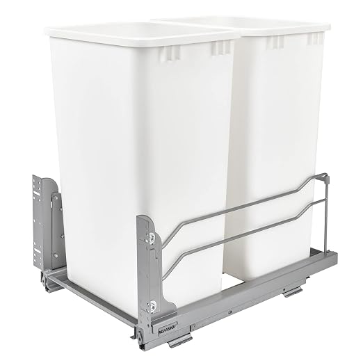 Rev-A-Shelf Double Pullout Trash Cans by Rev-A-Shelf