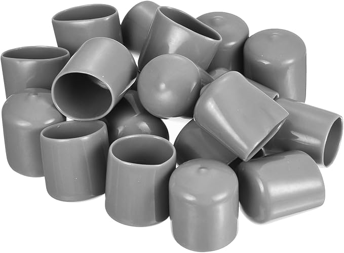 uxcell 20pcs Rubber End Caps Protective Caps 27mm ID Vinyl PVC Round Tube Bolt - Image 4