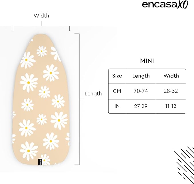 Encasa XO Ironing Board Cover and Pad 28"x12" - Image 3