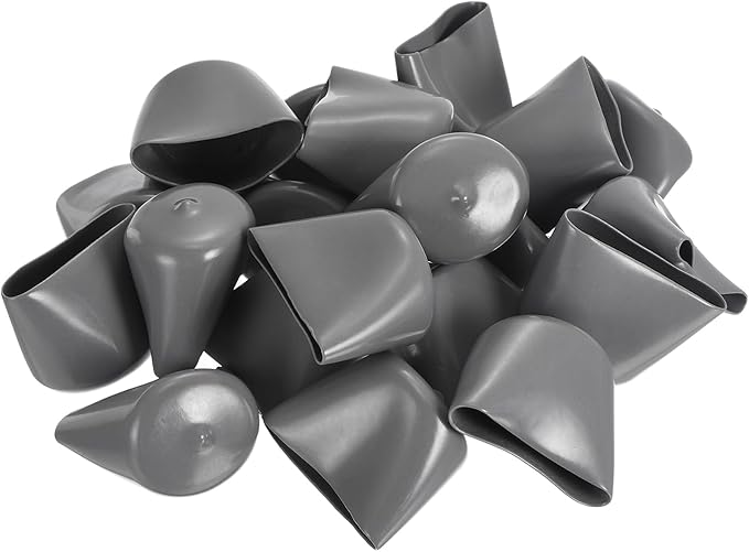 uxcell 20pcs Rubber End Caps 39mm ID Vinyl Cap Cover Screw Protectors Dark Grey - Image 4