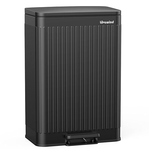 Lovewind 60 Liter/ 16 Gallon Stainless Steel Trash Can by LOVEWIND