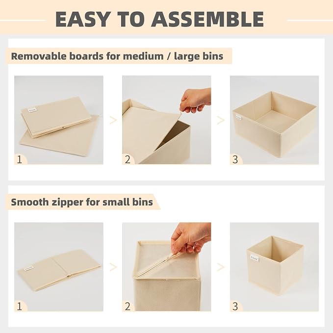 Criusia Drawer Organizer Clothes, 8 Pack Underwear Drawer Organizer, Foldable - Image 4