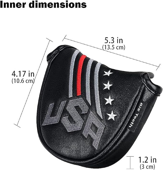 Big Teeth Golf Cover USA Stripe and Star Headcover Covers, Driver Fairway Wood - Image 2