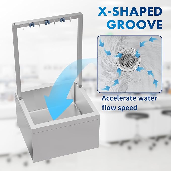 TONGMO Stainless Steel Floor Mop Sink, Mop sink - Image 4