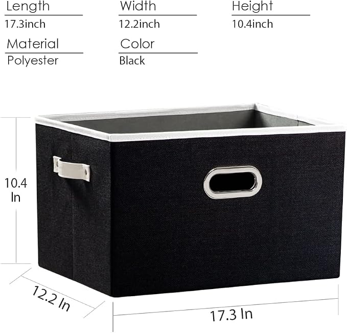 PRANDOM Larger Collapsible Storage Bins - Image 6