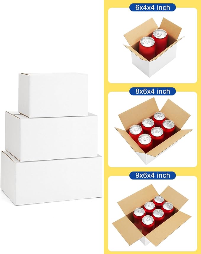 Assorted-Sizes-Shipping-Boxes-45-Pack: 6x4x4 & 8x6x4 & 9x6x4 - Image 2