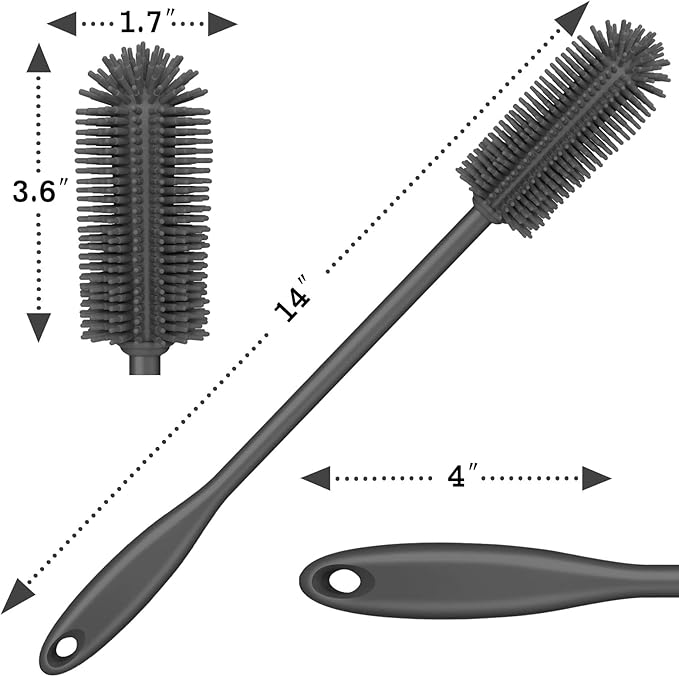 Silicone Bottle Brush, Water Bottle Cleaner Brush - Image 5